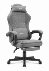 CABRO C503 dizajnerska gamerska stolica s osloncem za noge, do 150 kg, siva