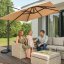 Ombrellone da giardino con braccio laterale ROMA 3 x 3 m - beige