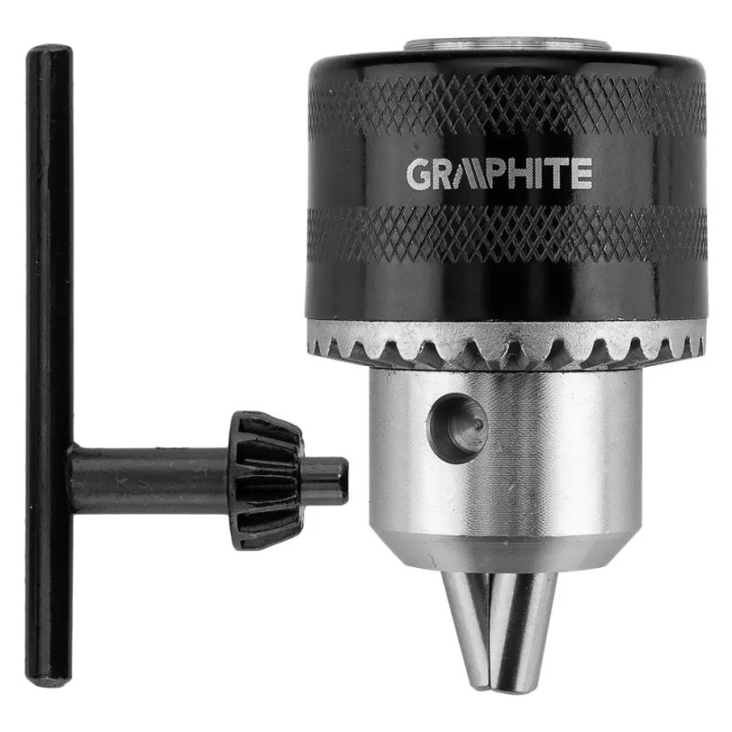 GRAPHITE fogazott fúrótokmány, 1,5–13 mm, 1/2"–20 UNF, kulccsal