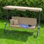 Beige verstellbare Gartenschaukel