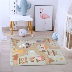 Schaumstoffmatte für Kinder 90,5 x 90,5 cm - landschaftlich
