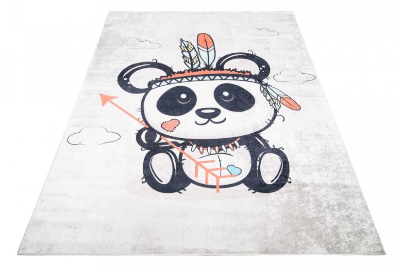 Kinderteppich mit dem Motiv eines niedlichen indischen Pandas