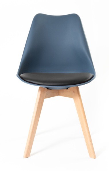 Jídelní židle tmavě modré barvy s podsedákem