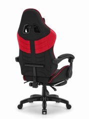 CABRO C501 gamerska stolica s osloncem za noge, do 150 kg, crna i crvena