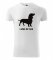 T-shirt in cotone a maniche corte con stampa di un cane
