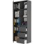 Raft de birou cu sertare MODERN B-80-S3 - diferite variante de culoare - Culoare: artisan mix antracit