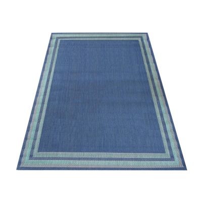 Elegante tappeto in colore blu mare - Misure: Larghezza: 160 cm | Lunghezza: 210 cm