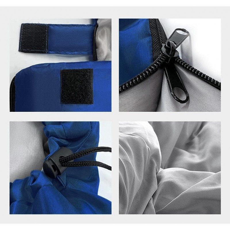 Sac de dormit impermeabil pentru drumeții cu glugă 210 x 75 cm