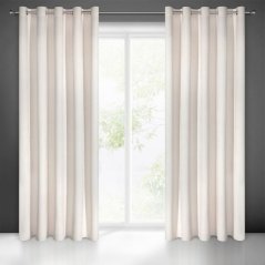Perdele de lux bej monocrome de culoare bej 140 x 250 cm
