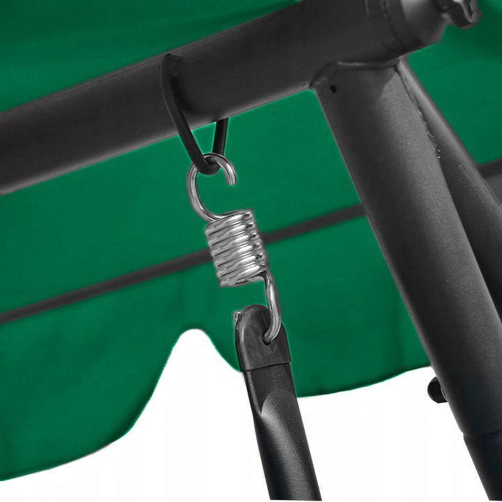 Zelená polohovateľná záhradná hojdačka 