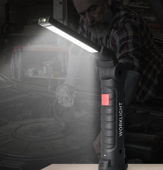 LED COB pracovná lampa dielenská lampa