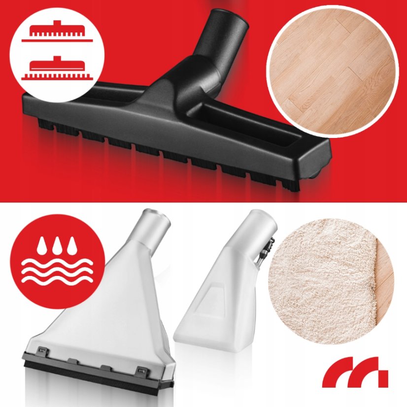 Vysávač na suché/mokré vysávanie, čistenie čalúnenia a kobercov MalTec MasterWash 2200W