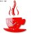 Nástěnné hodiny Time for coffee