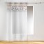 Krásná bílá záclona s jemným motivem pírek 140 x 240 cm
