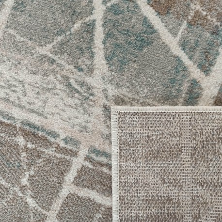 Skandinavischer Teppich mit geometrischen Mustern