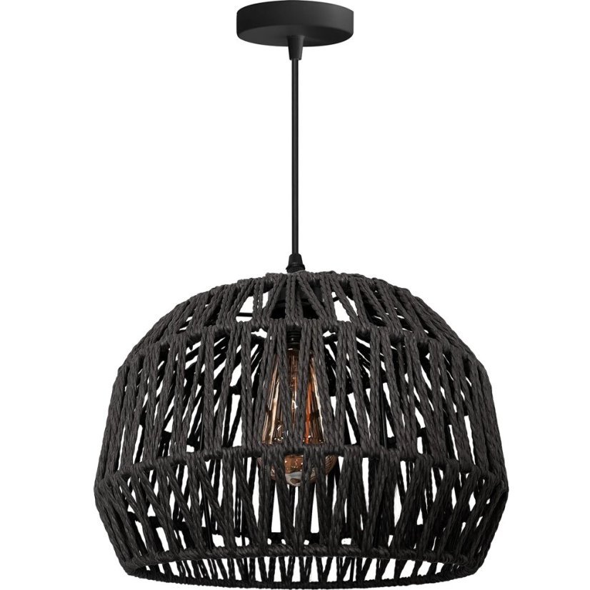 Viseća lampa od jutenog užeta - Boja: Bež