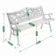 Vrtna klop z motivom vrtnic - 125x52x78 cm, bor