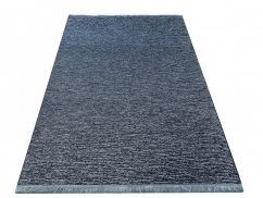 Висококачествен син килим за всекидневна