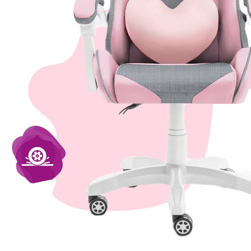 Gyermek játszószék Rainbow rózsaszín - szürke