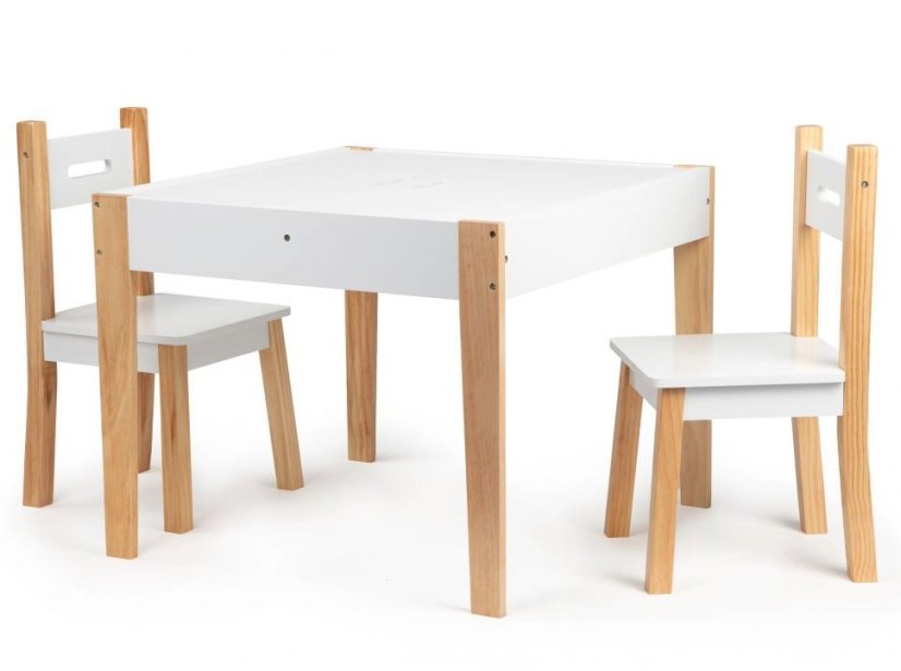 Víceúčelový dětský stolek se židlemi