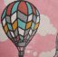 Kinderteppich mit Luftballons in Pastellrosa - Die Größe des Teppichs: Breite: 120 cm | Länge: 160 cm