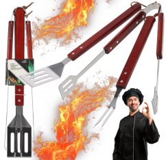Set di 3 utensili per grigliare