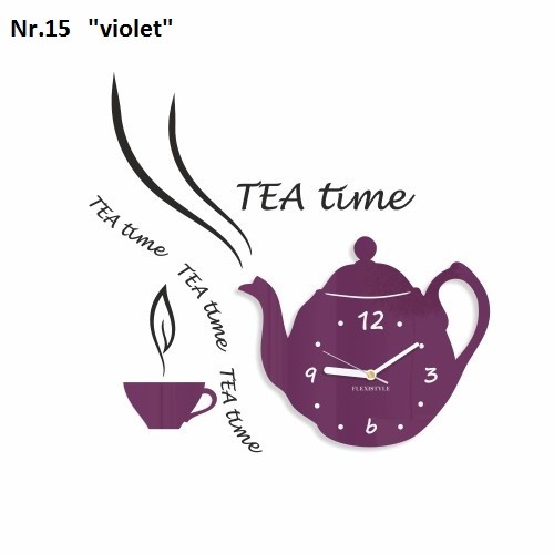 Dekoračné kuchynské hodiny Tea Time