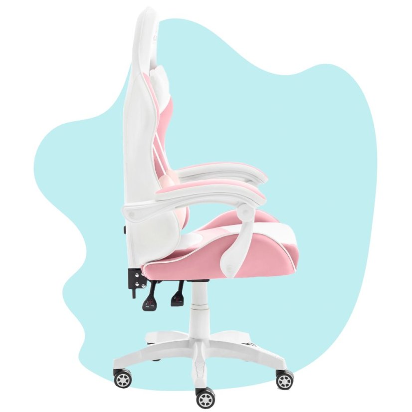Детски стол за игра в розово за момиче KIDS PINK- WHITE