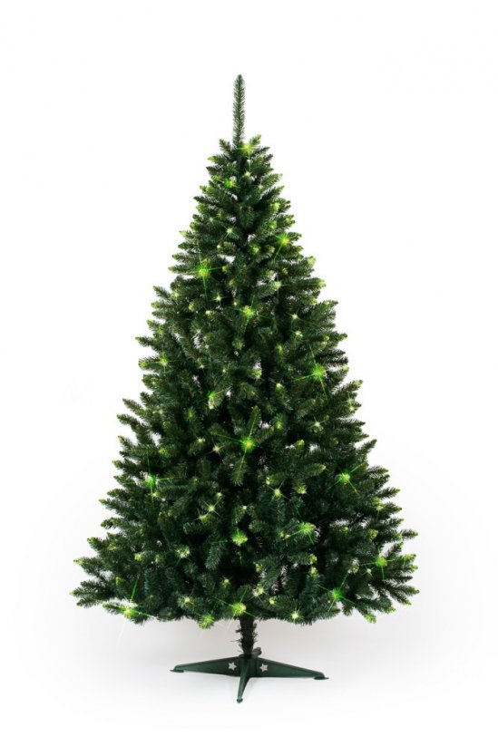 Zöld végű karácsonyi fenyőfa
