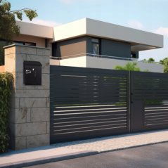 Kovinski poštni nabiralnik s ključavnico - 26 x 18,5 x 5,5 cm