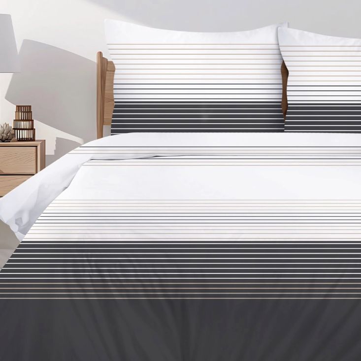 Bavlnené posteľné obliečky z prémiovej bavlny – pruhované