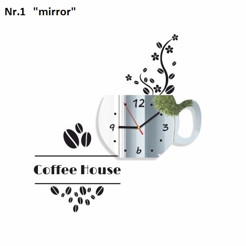 Dekoratív konyhai óra Coffee House