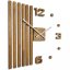 Einzigartige Wanduhr aus Holz