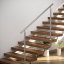 Balustradă pentru scări din oțel inoxidabil fără trepte