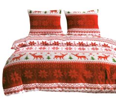 Biancheria da letto in micropile con motivo natalizio