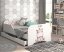 Kinderbett MIKI 160 x 80 cm mit Nilpferd-Motiv