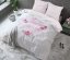 Krásne ružové bavlnené posteľné obliečky 160 x 200 cm
