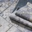 Modern szürke szőnyeg bojtokkal Skandináv stílusban