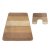 Satz Badteppiche in beige mit Muster