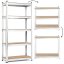 Raft de depozitare stabil din metal cu 5 rafturi 180 x 90 x 30 cm