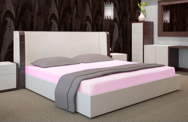 Svetlo ružové bavlnené plachty na posteľ - Rozmer: Šírka: 90 cm | Dĺžka: 200 cm