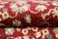 Kerek vintage szőnyeg piros színben - Méret: Szélesség: 100 cm