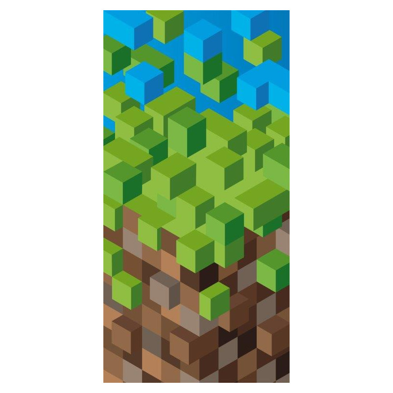 Plažna brisača za  Minecraft navdušence - Velikost: Širina: 70 cm | Dolžina: 140 cm