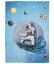 Kinderteppich blau mit Astronaut