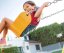 Garten-Kinderschaukel stabile Metallkonstruktion