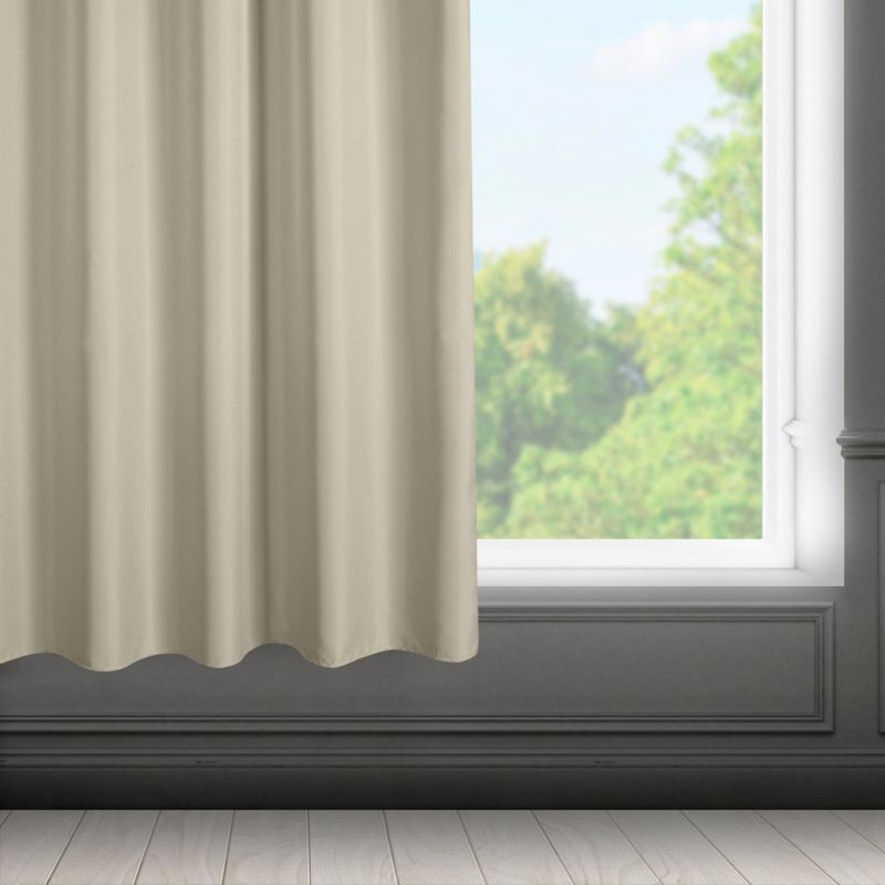 Krátke jednofarebné béžové závesy