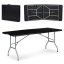 Masă de catering de grădină pliabilă 180 cm - negru Masă de catering de grădină pliabilă 180 cm - negru