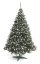 Zasnežený vianočný stromček s jarabinou 220 cm