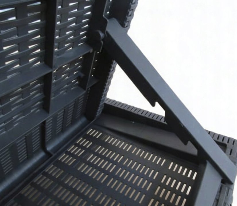 Robustné záhradné ležadlo k bazénu a na terasu - sivé