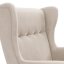 Elegantné béžové kreslo ušiak do obývačky Elegantné béžové kreslo ušiak do obývačky